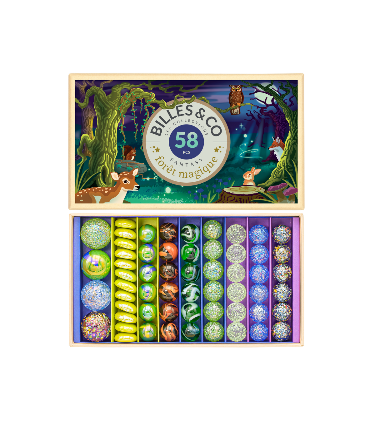 Large Magic Forest Marble Set