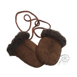 Sheepskin Baby Puddy Mitten - "Keep Safe" Cord