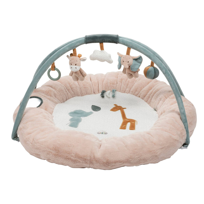 Nattou Luna and Axel - Stuffed Playmat with Arches