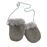 Sheepskin Baby Puddy Mitten - "Keep Safe" Cord