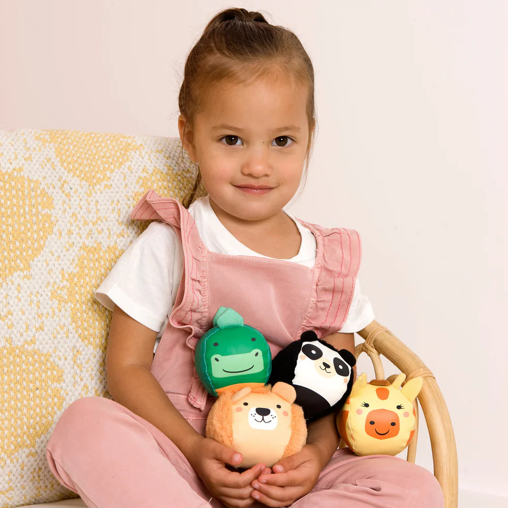 Little Big Friends Set of 4 Roly Poly Balls - Jungle