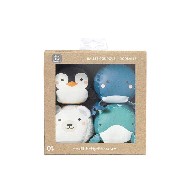 Little Big Friends Set of 4 Roly Poly Balls - Ocean