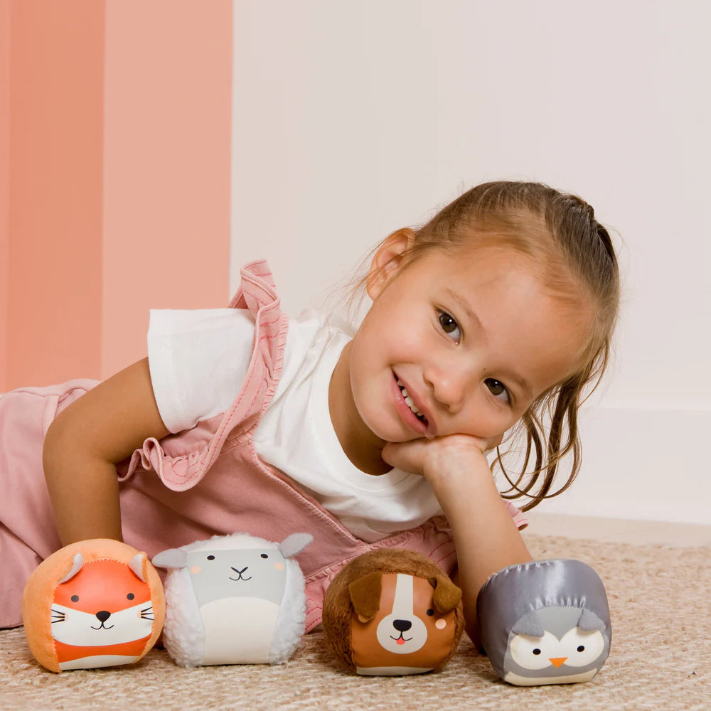 Little Big Friends Set of 4 Roly Poly Balls - Forest