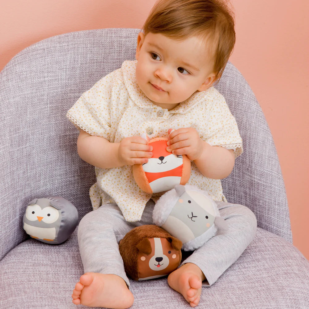 Little Big Friends Set of 4 Roly Poly Balls - Forest