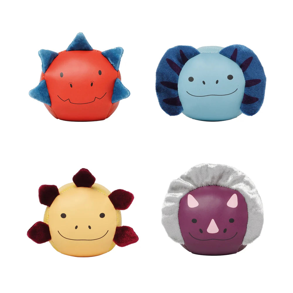 Little Big Friends Set of 4 Roly Poly Balls - Dino Friends