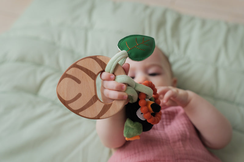 Little Big Friends Wooden rattle - Jungle