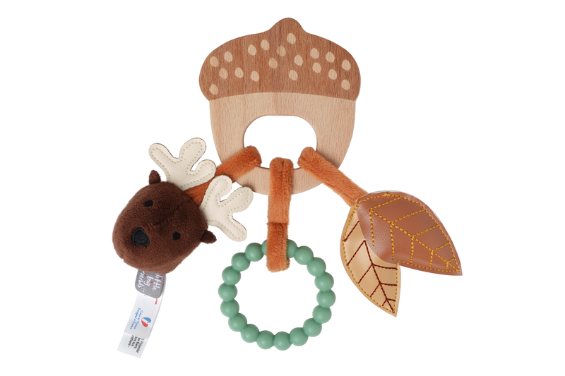 Little Big Friends Wooden rattle - Forest