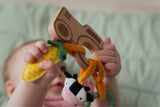 Little Big Friends Wooden rattle - Farm