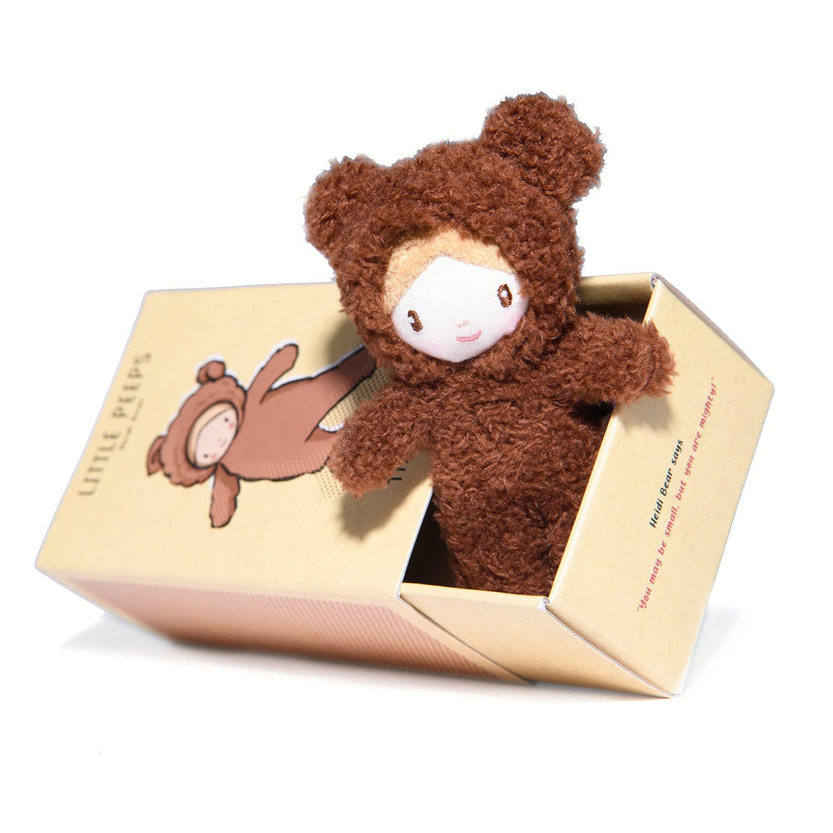ThreadBear Little Peeps Heidi Bear - Matchbox doll 12cm