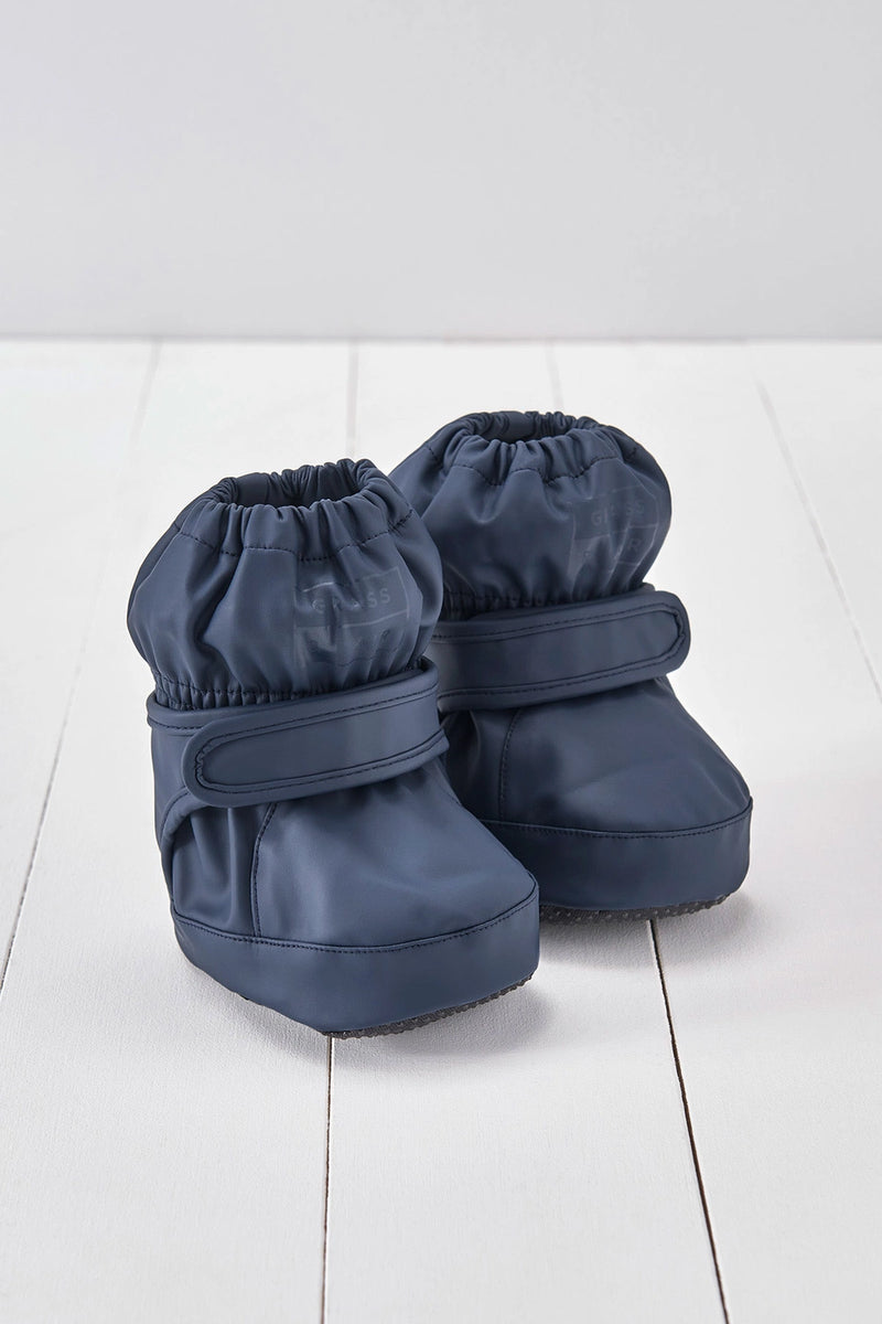 Grass + Air Khaki Navy PU Showerproof Bootie