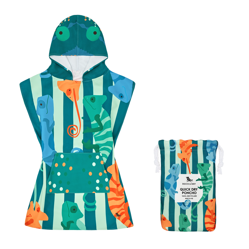 Dock & Bay Kids Poncho - Kids - Karma Chameleon