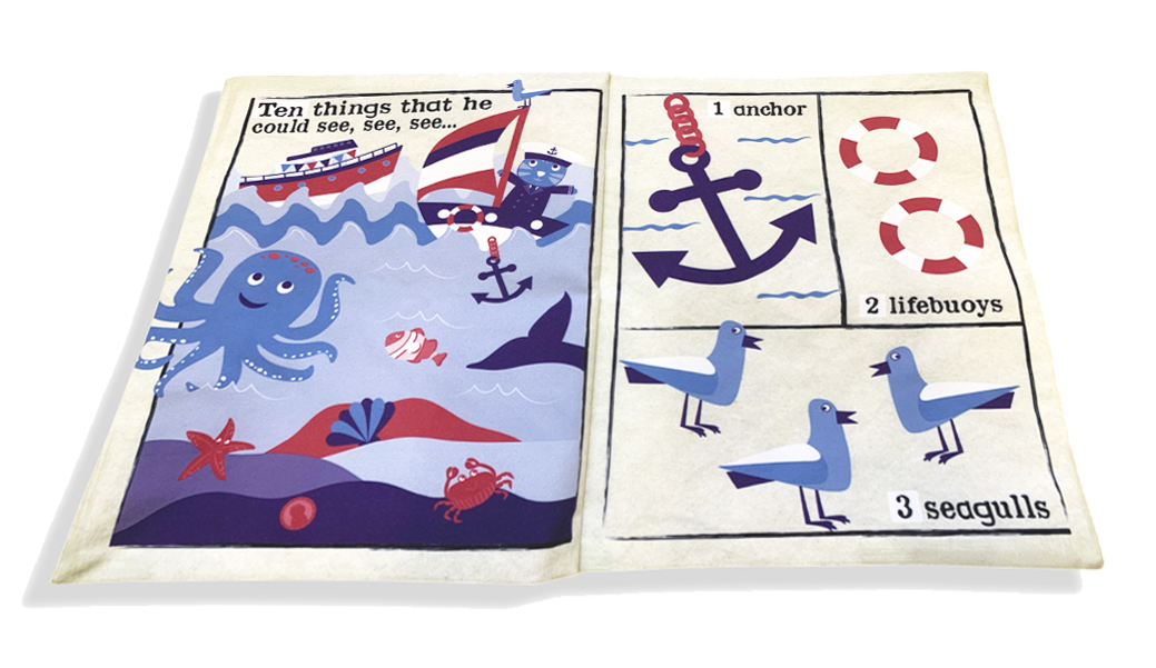 Jo & Nic's Crinkly Cloth Books - Sailor Went to Sea