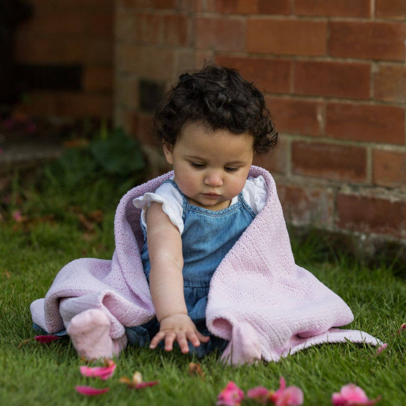 Hippychick Cellular Baby Blanket - Dusky Pink