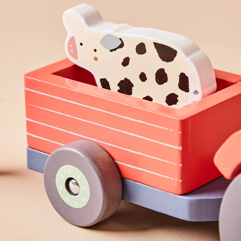 Just Bee Kids Wooden Tractor Toy