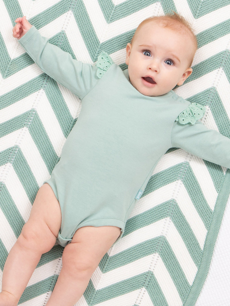 Kite Broderie bodysuit soft spruce