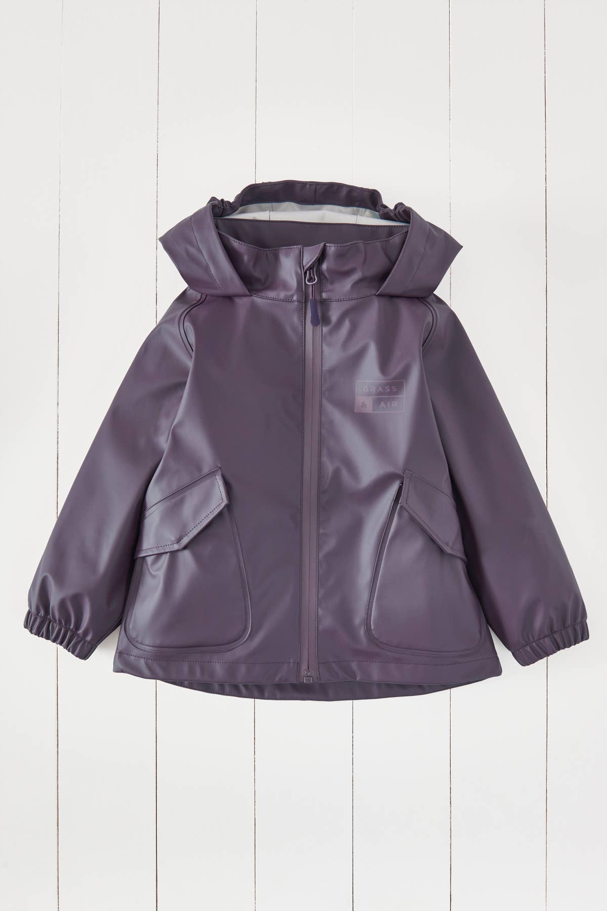 Grass+Air Amethyst Purple Kids Waterproof Rain Jacket