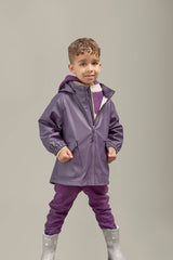 Amethyst Purple Kids Waterproof Rain Jacket