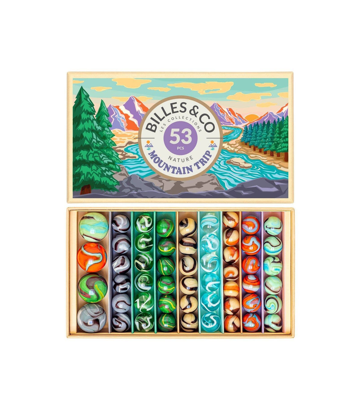 Large Marble Set Mountain Trip