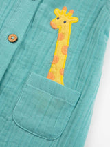 Kite Hello giraffe dungarees