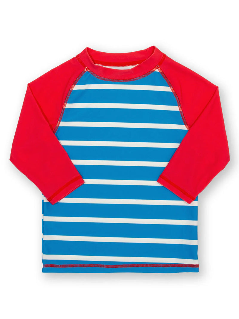 Kite Stripy rash vest - Red/Blue
