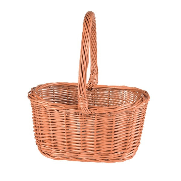 Egmont Round Wicker Basket with Big Handle