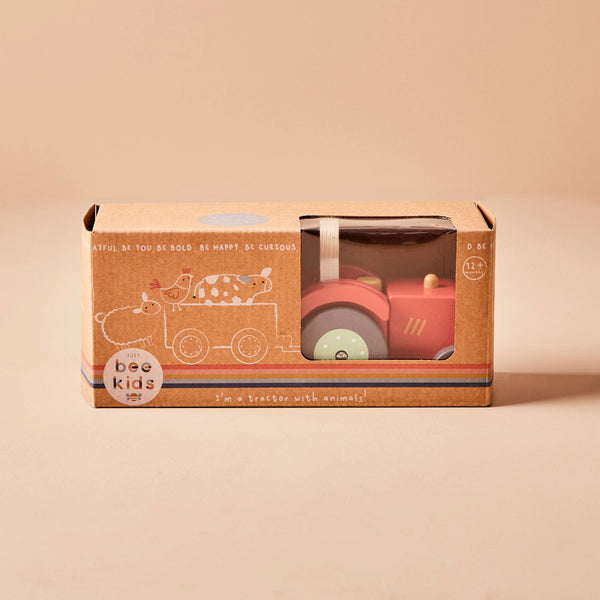 Just Bee Kids Wooden Tractor Toy