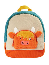 Frugi Fleece Character Backpack - Highland Cow