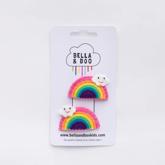 Bella & Boo Little Rainbows Hair Clips