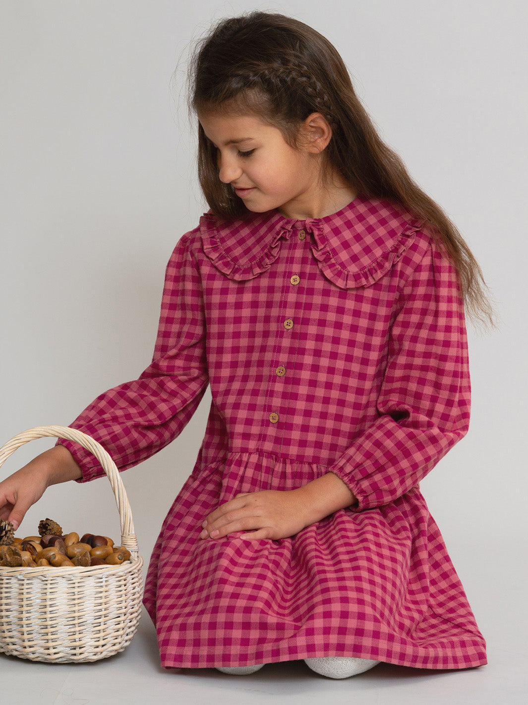 Kite Damson Check Dress