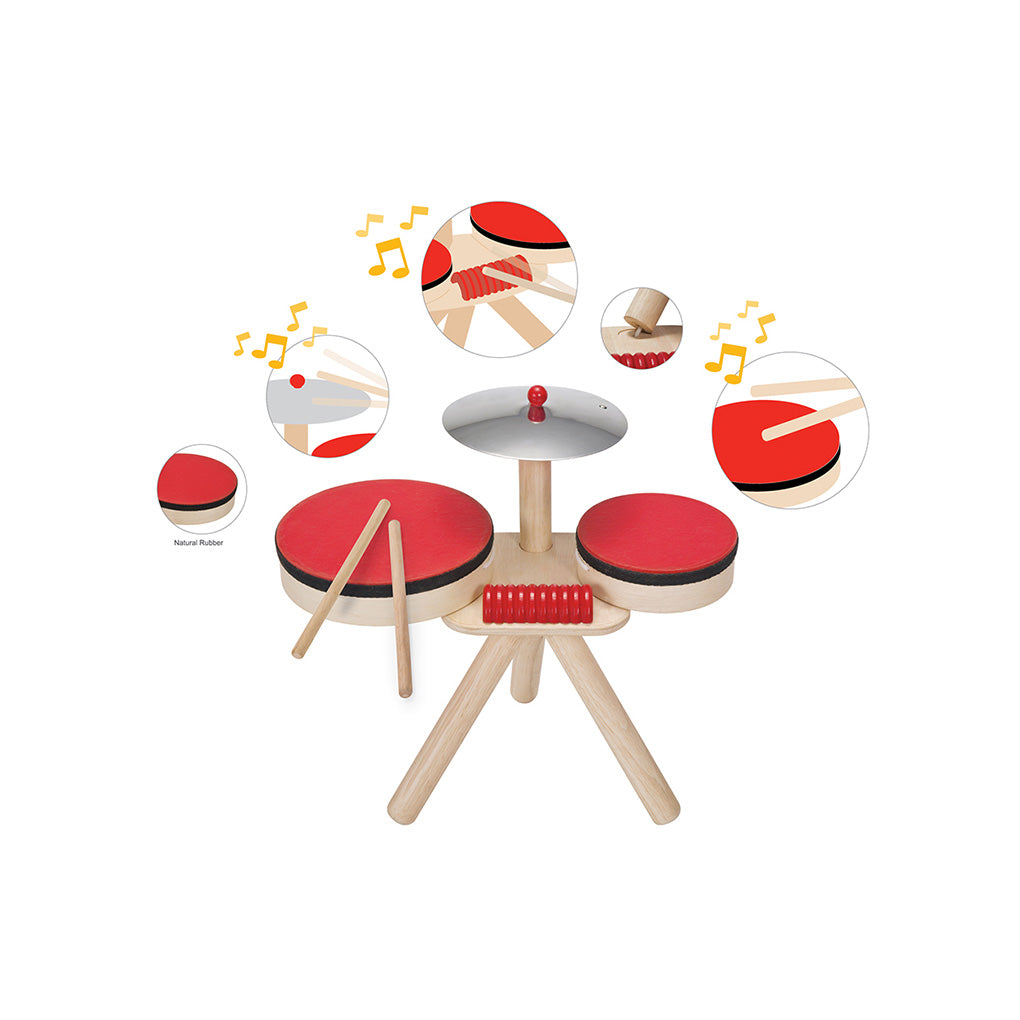 PlanToys Wooden Musical Band Instrument Set