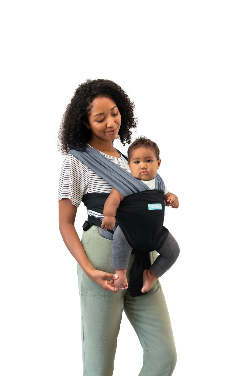 MOBY Easy Wrap Carrier - Charcoal/Black