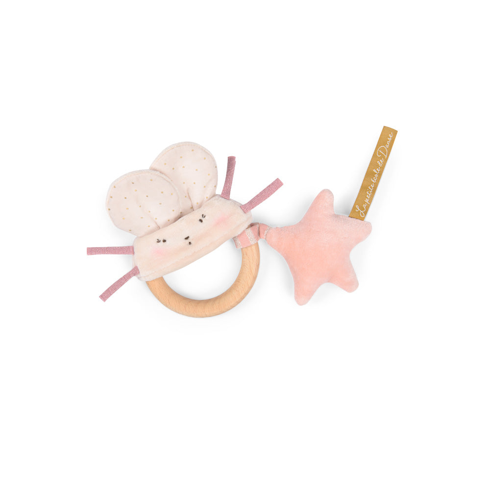 Moulin Roty Wooden Ring Rattle Ecole de Danse