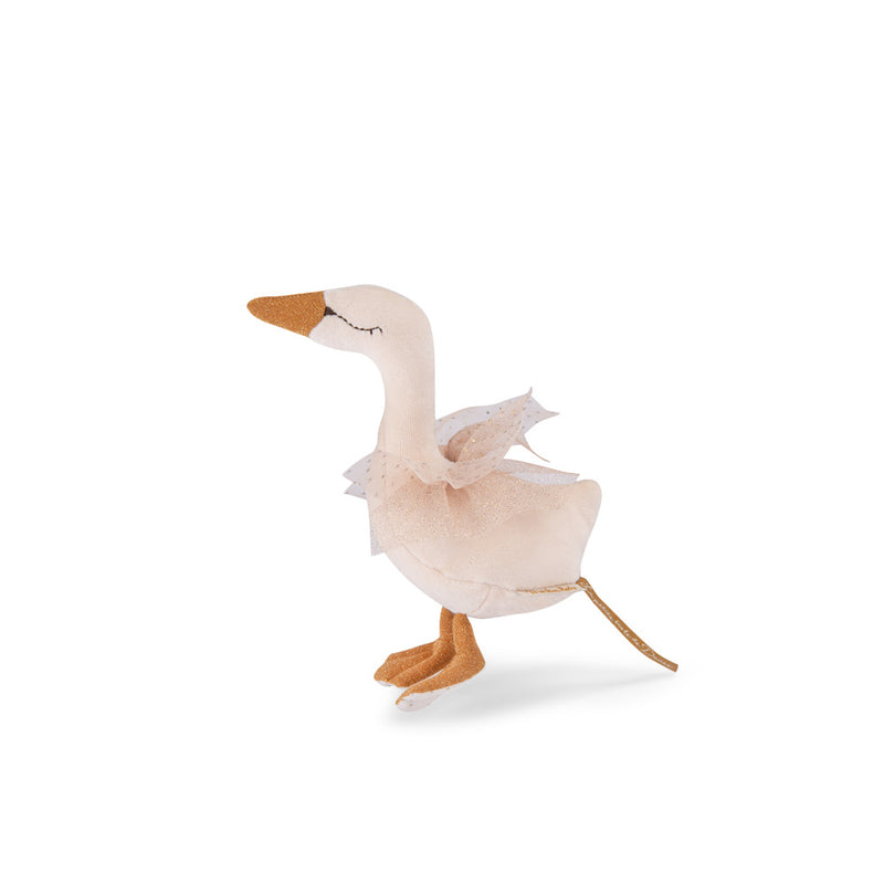 Moulin Roty Cream Swan Rattle La Petit Ecole de Danse