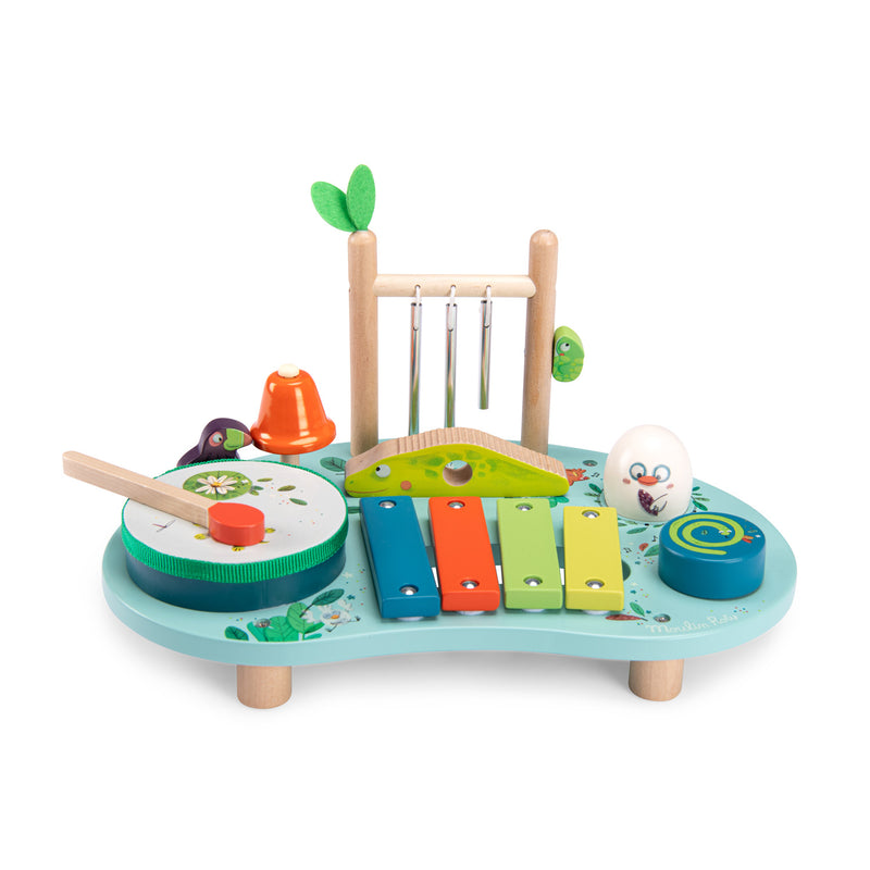 Moulin Roty Multi-Activity Musical Table - Dans la Jungle