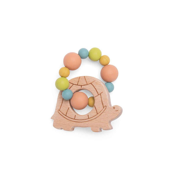 Moulin Roty Turtle Teething Ring Rattle