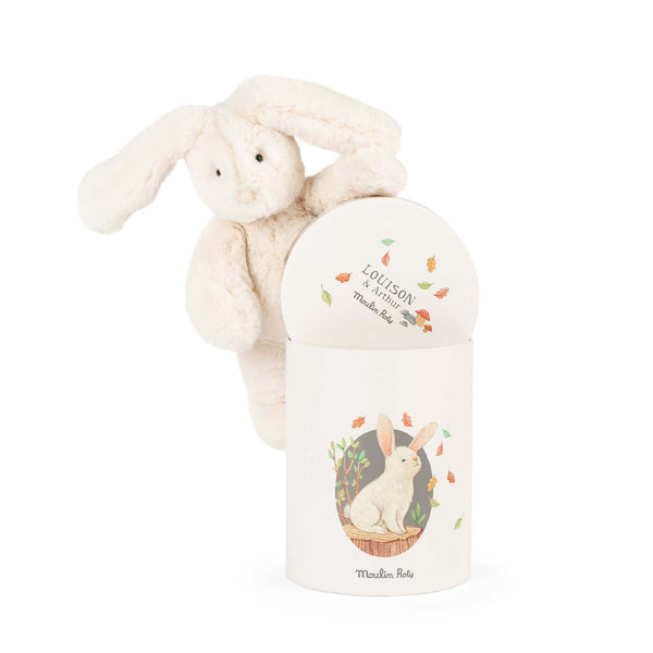 Moulin Roty Arthur & Louison Cream Rabbit in Gift Box
