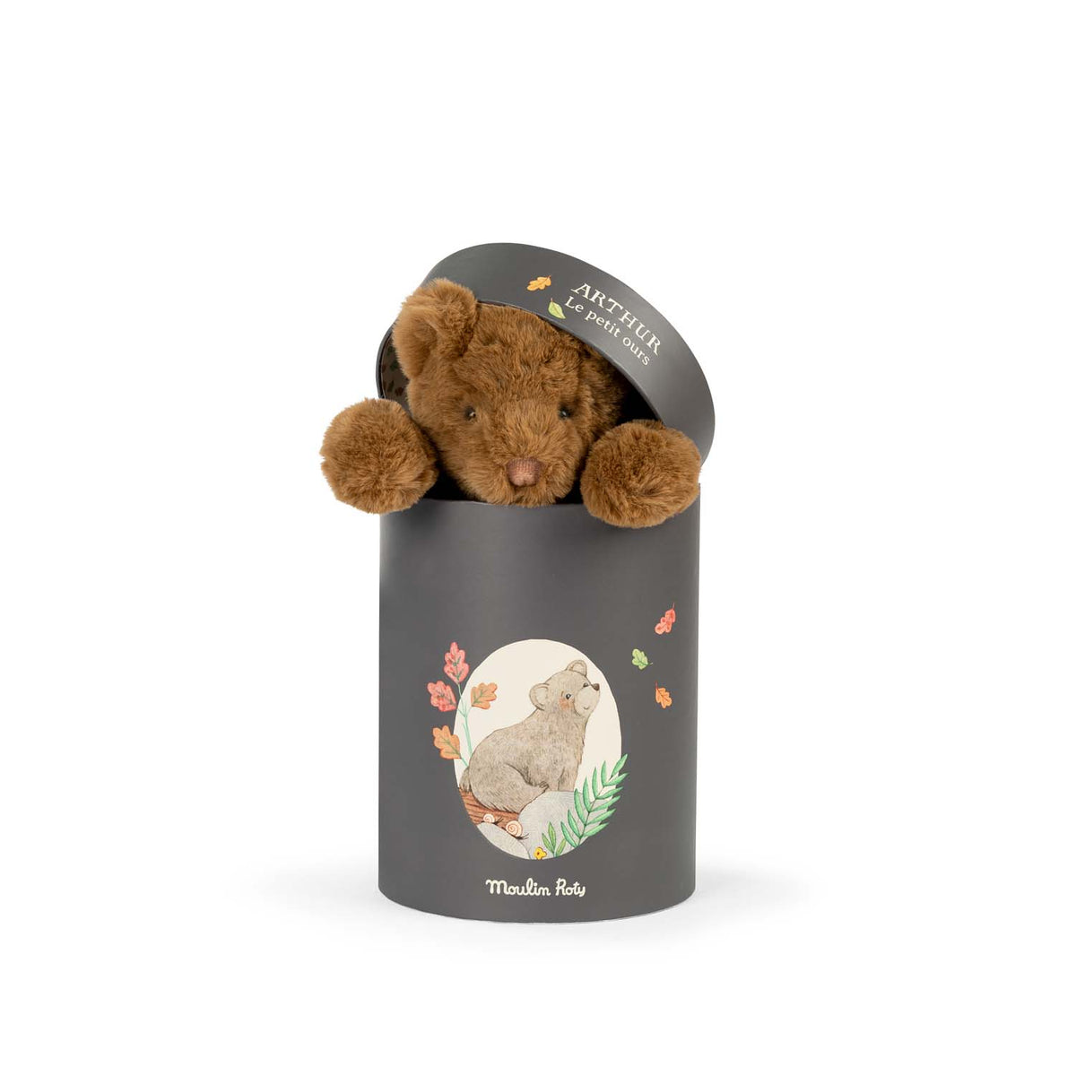 Moulin Roty Arthur & Louison Brown Bear in Gift Box