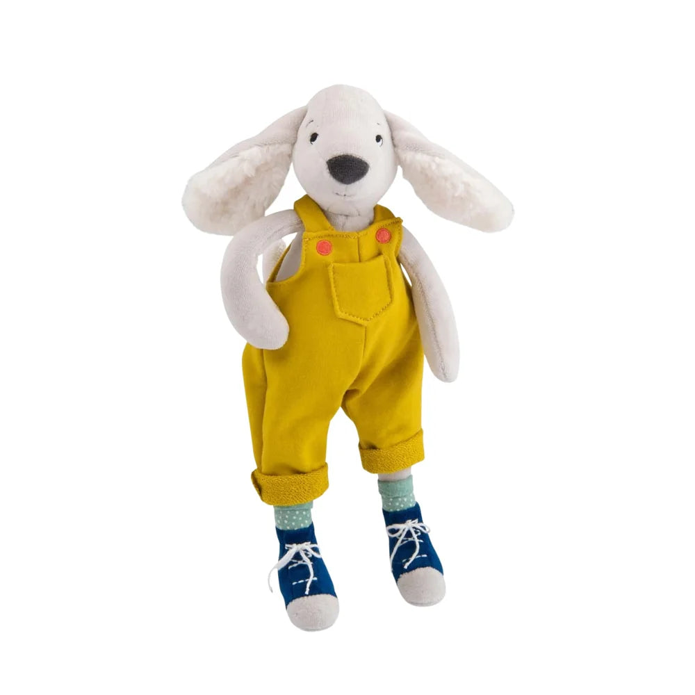 Moulin Roty Soft Toy Pilou The Dog - Puce & Pilou