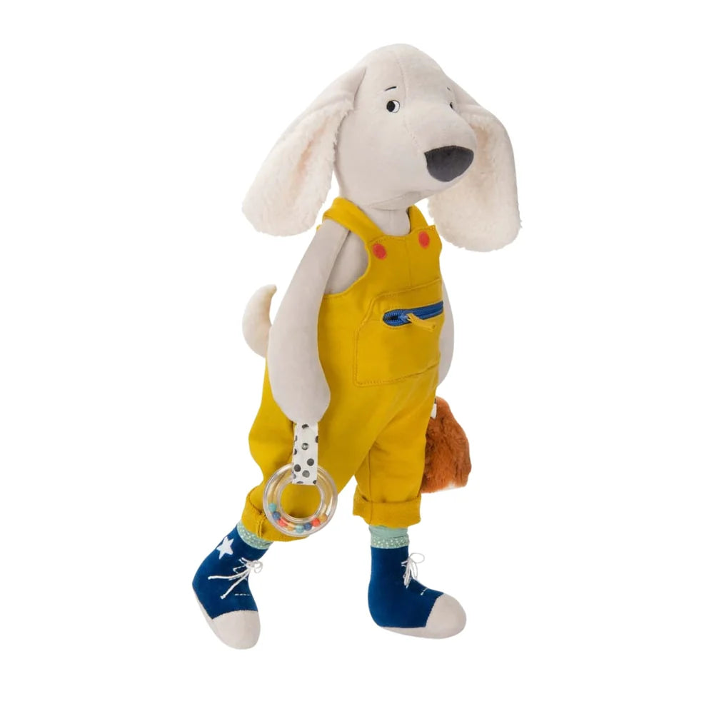 Moulin Roty Large Pilou Activity Dog - Puce & Pilou