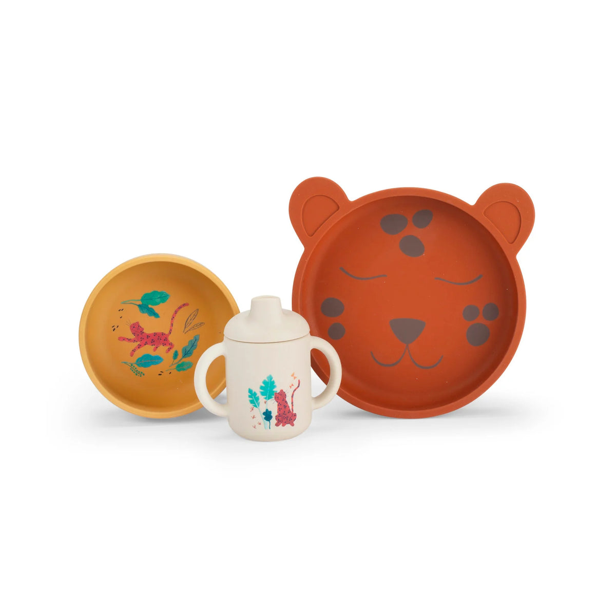 Moulin Roty Silicone Dish Set La Forêt Mawa