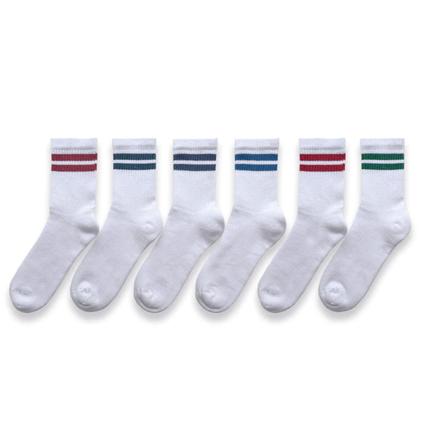 6pk Kids Cotton Cushioned Sport Ankle Socks - Multi