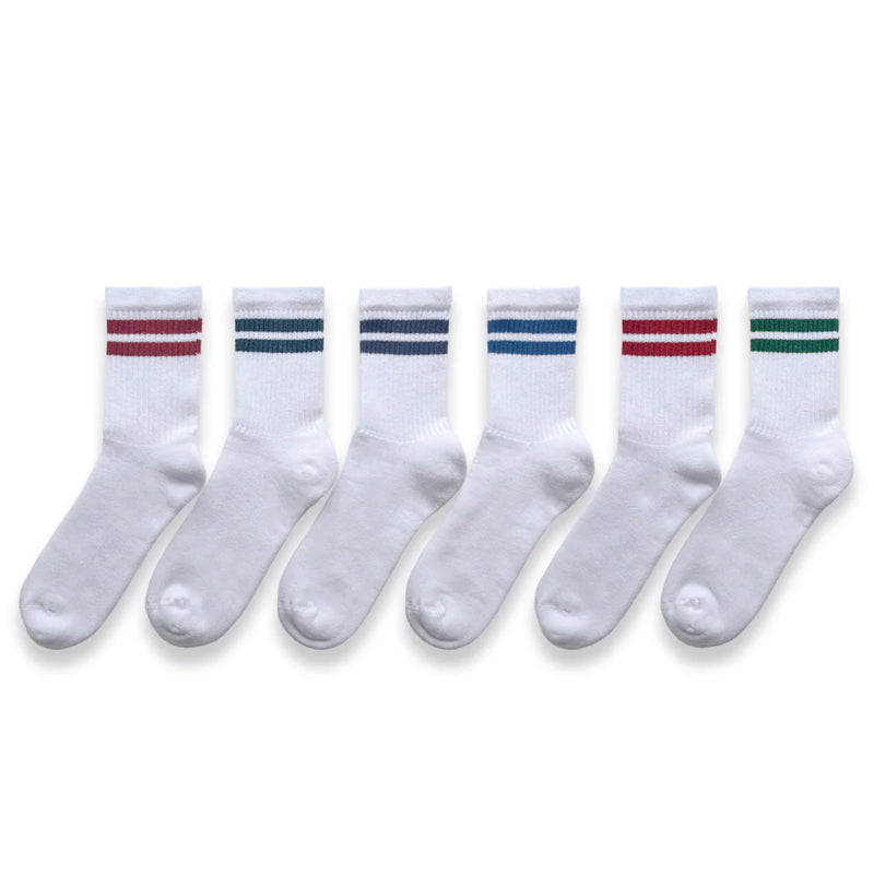 6pk Kids Cotton Cushioned Sport Ankle Socks - Multi