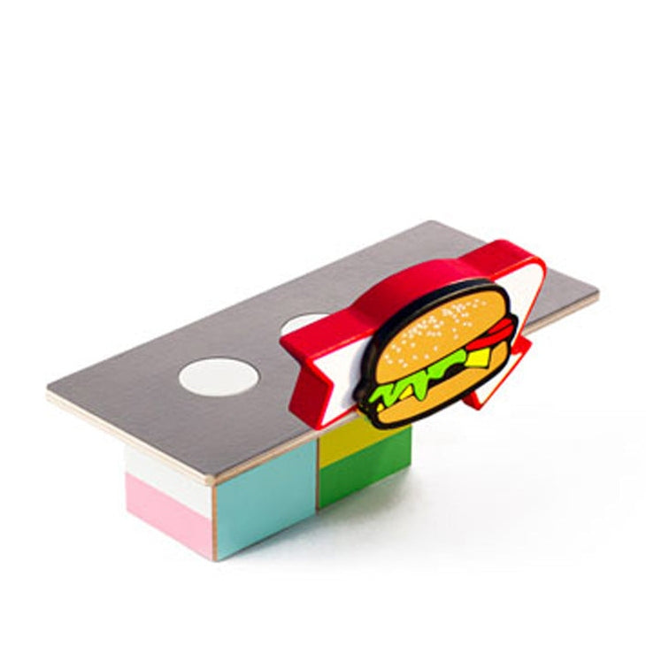 Candylab Wooden Food Shack Playset Burger