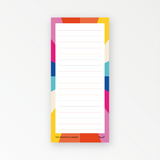 List Pad, colourful shopping list notepad