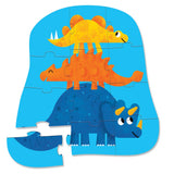 Crocodile Creek 12 Piece Mini FSC Kids Puzzle Dino Friends