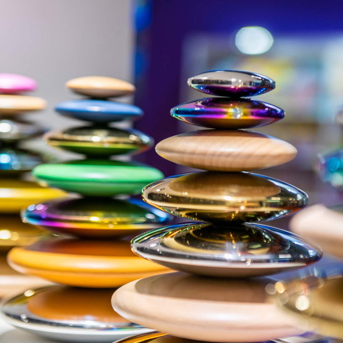 Sensory Steel Silver Buttons