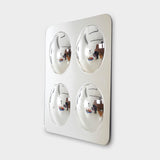 Large 4-Domed Acrylic Mirror Panel
