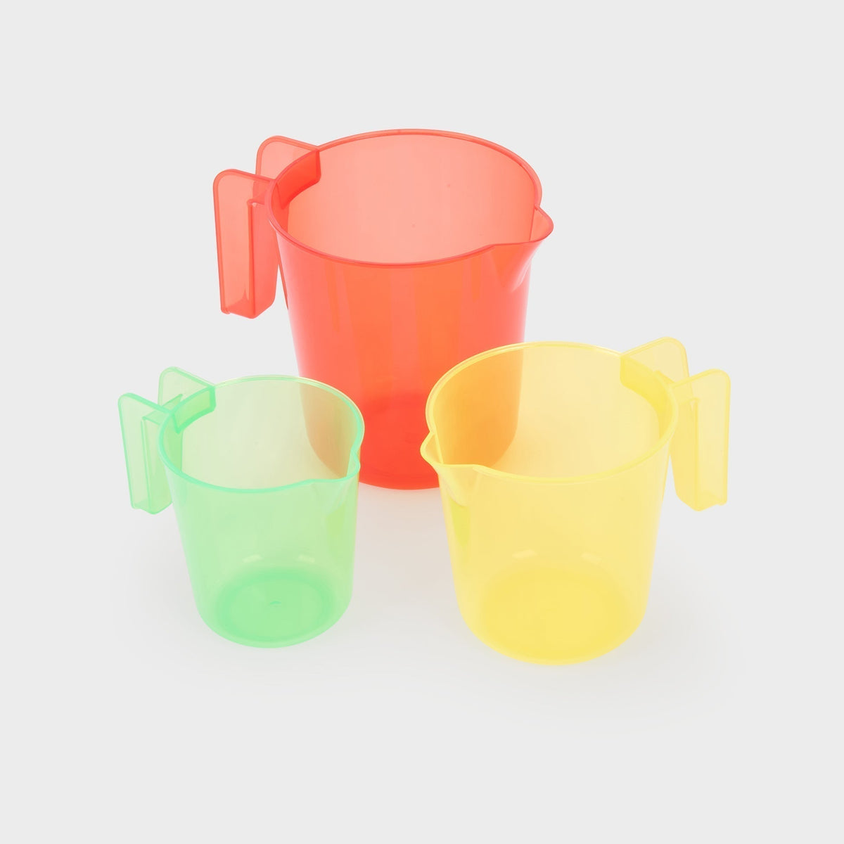 Translucent Colour Nesting Jugs - Pack of 3