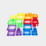Translucent Colour Pyramid Builder - Pack of 30
