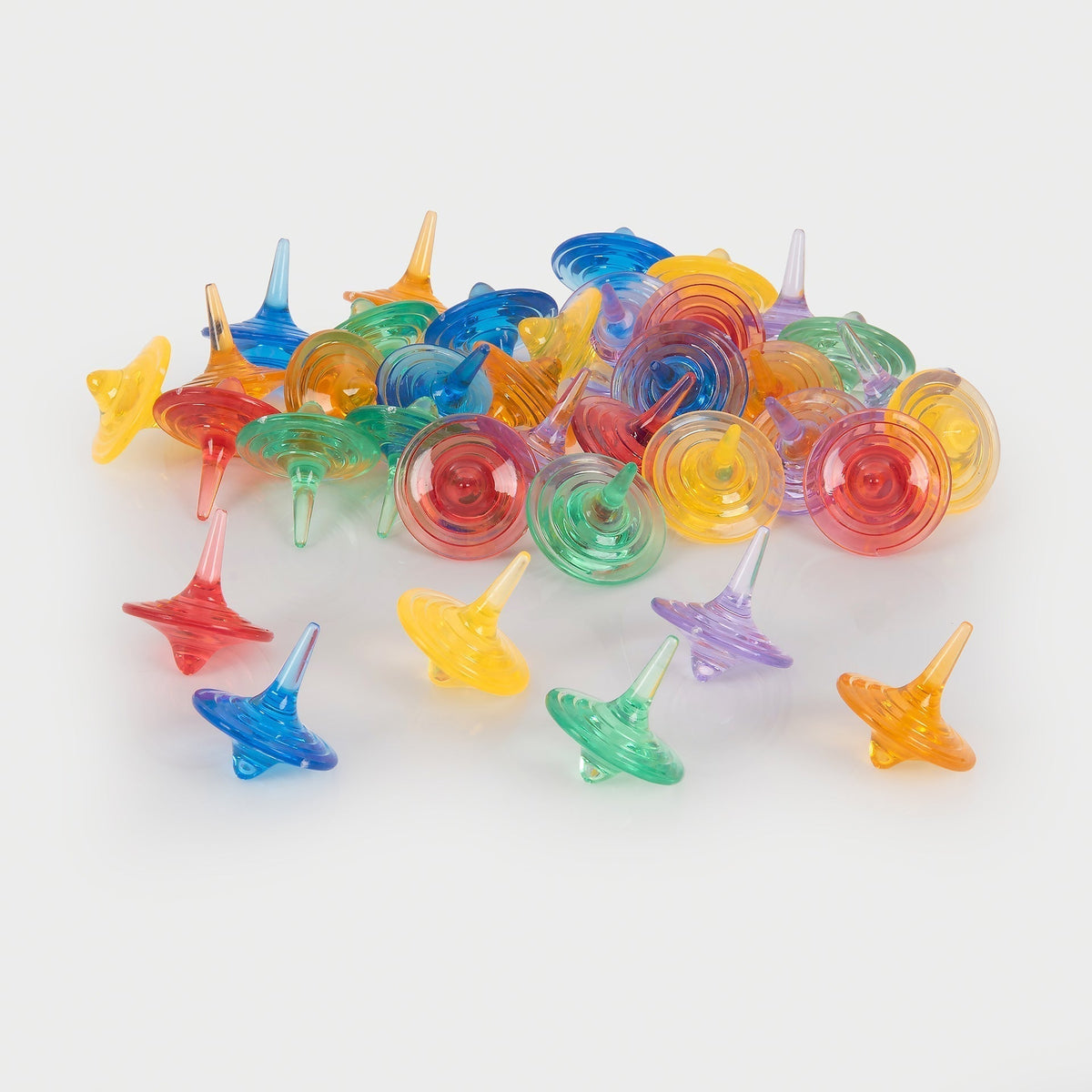 Translucent Colour Spinners - Pack of 36